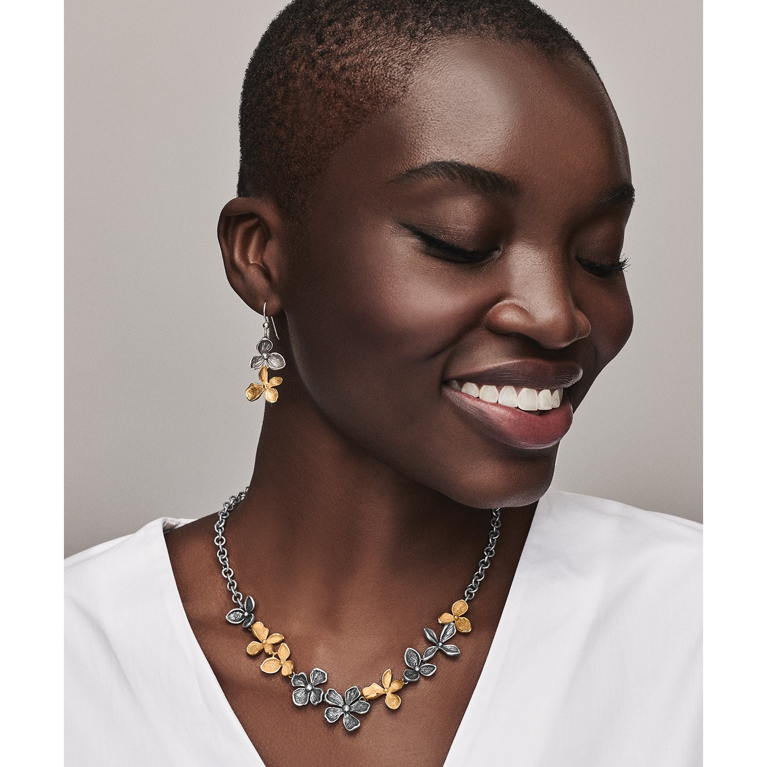 Brighton Everbloom Garland Two Tone Necklace