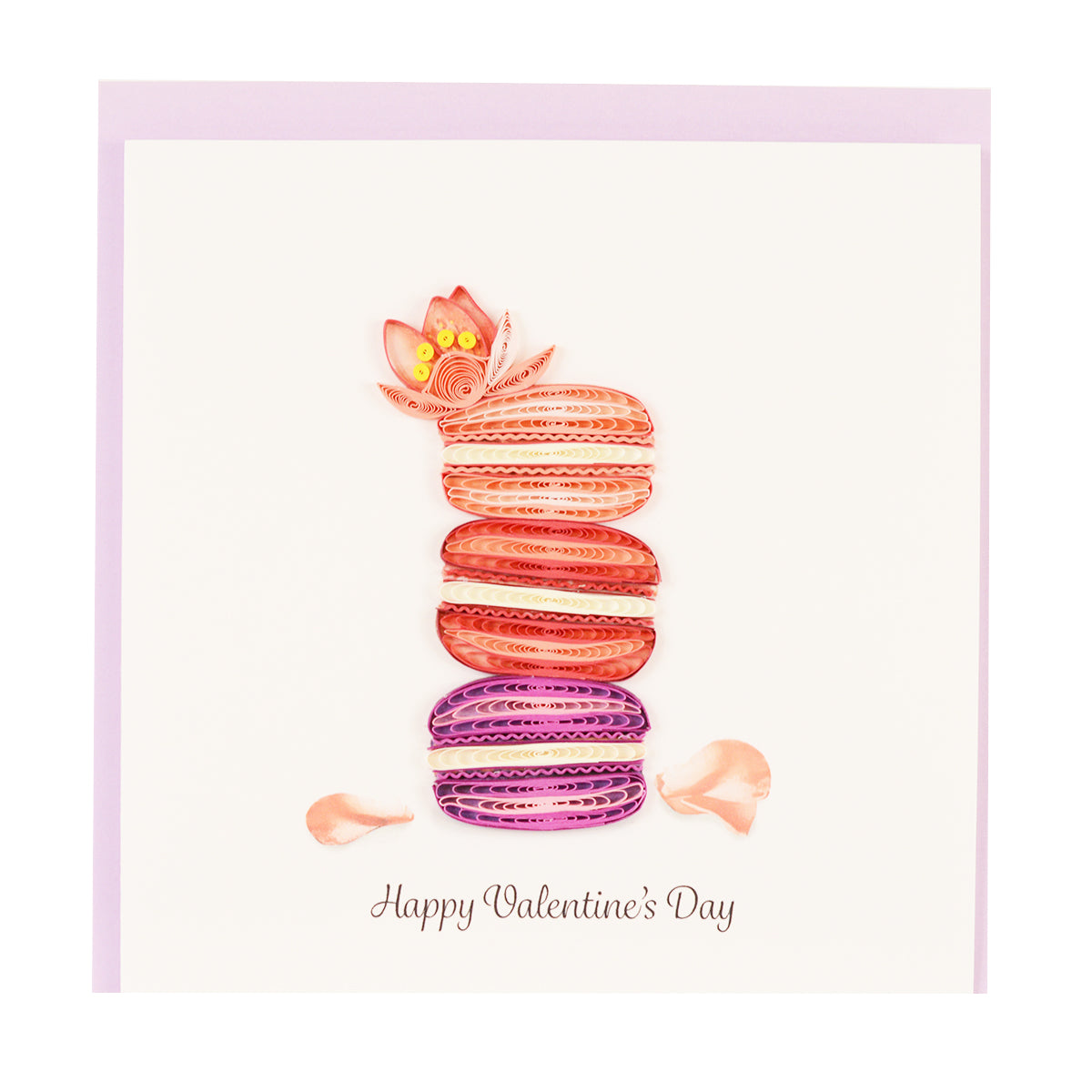 Valentine's Macaroons Quilling Card