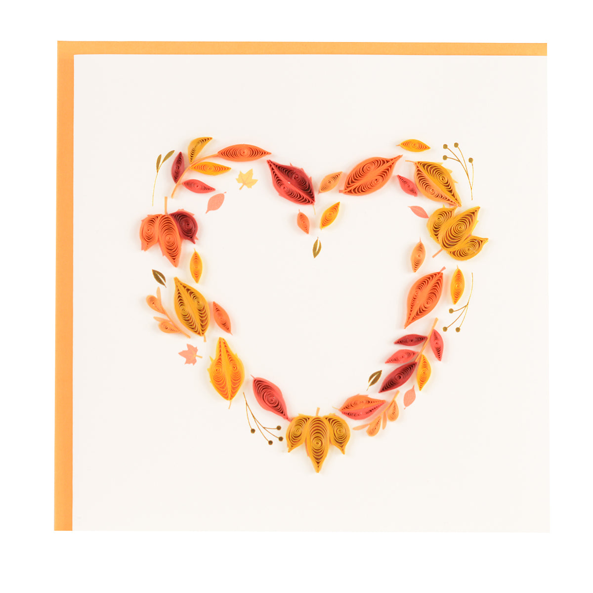 Quilling Card Fall Foliage Heart (BL1329)