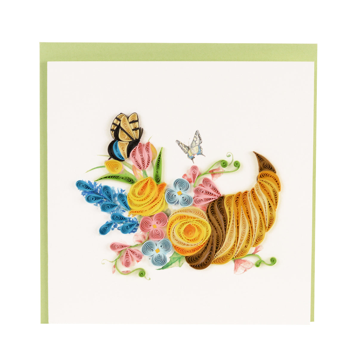 Quilling Card Spring Cornucopia (BL1302) – SuePatrick.com