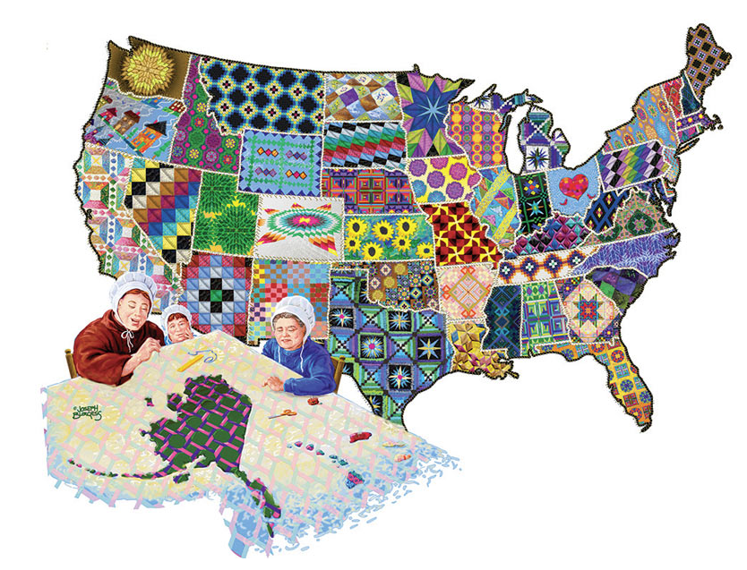 An American Quilt 600 Piece Puzzle