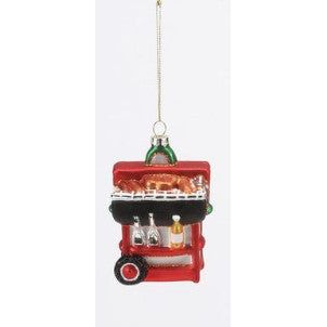 One Hundred 80 Degrees Red Grill Glass Ornament (FH0691)