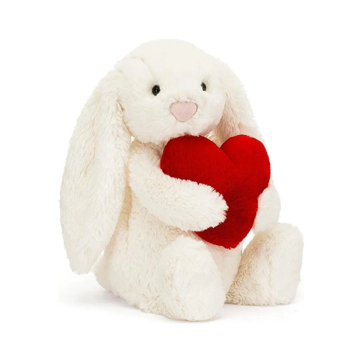 Jellycat Bashful Red Love Heart Bunny