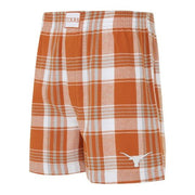 Texas Longhorn Region Mens' Flannel Plaid Boxer
