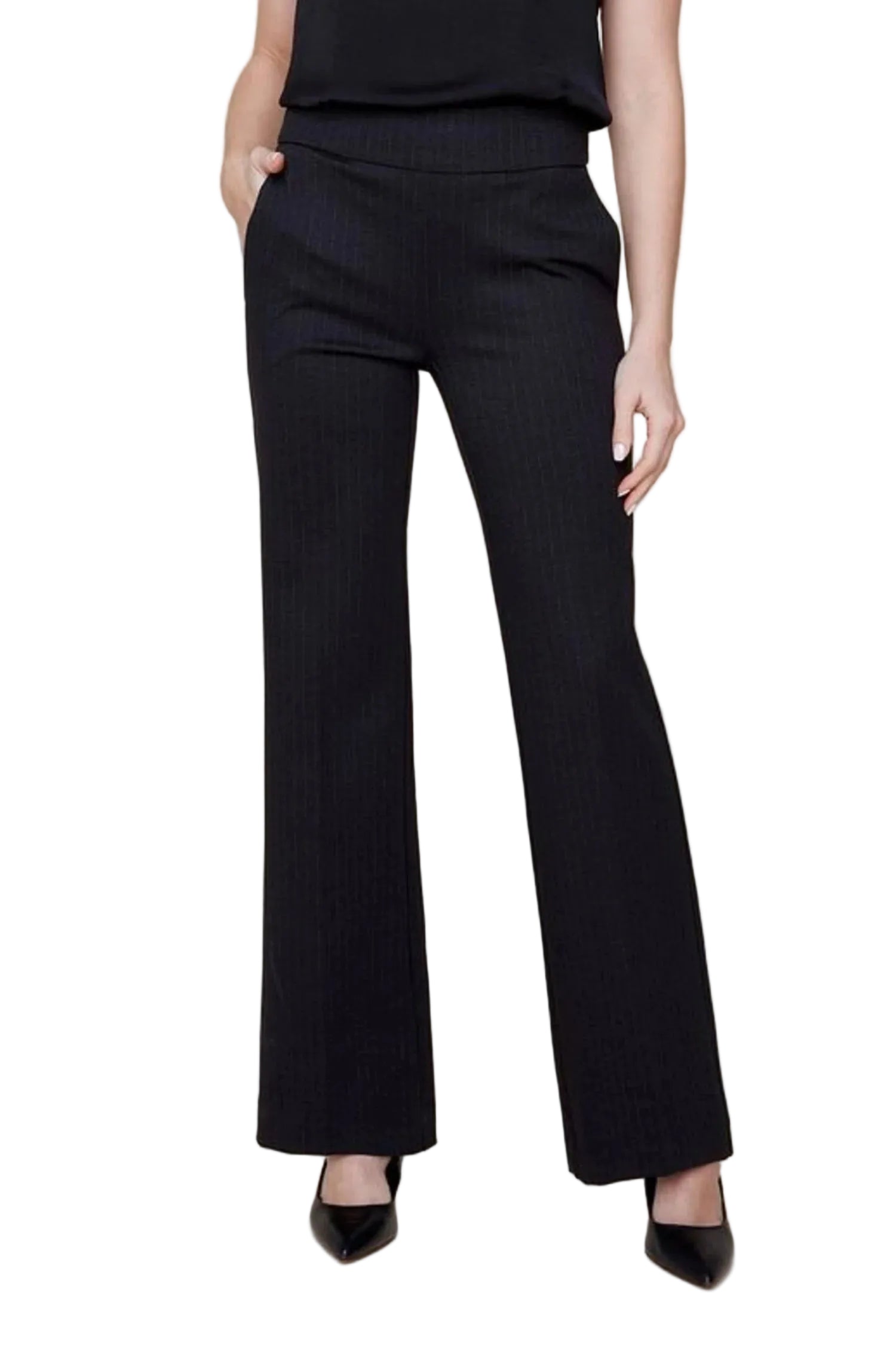 Renuar Pull-on Flare  Ecocosy Knit Pant (R10054)(3-Colors)