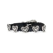 Brighton Roped Heart Braid Bandit Bracelet (7475A)(Black)