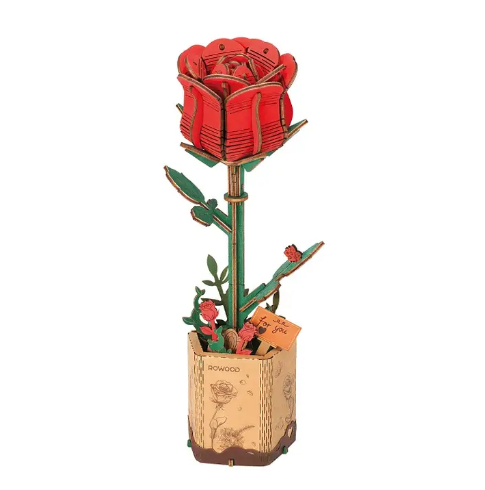 Robotime Red Rose Wooden Puzzle
