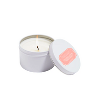 HillHouse Naturals Coconut Rose 6 Oz Candle in White Tin