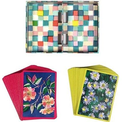 eeBoo Roses & Asters 2 Set Playing Cards