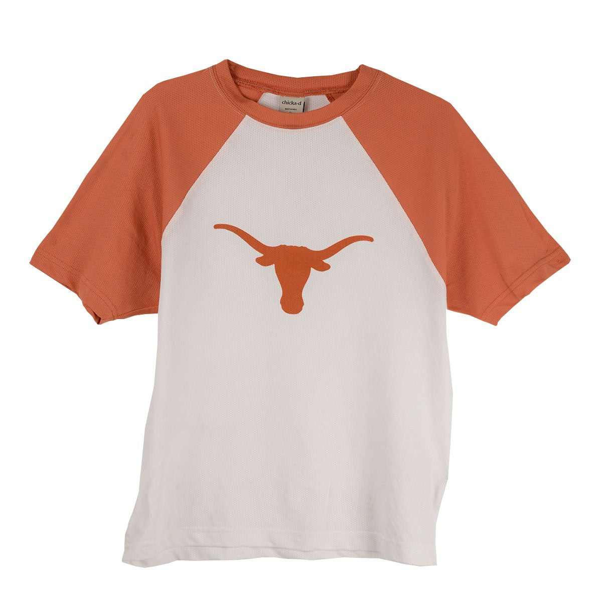 Texas Longhorn Chicka-D Ladies Run It Back Raglan Logo Top