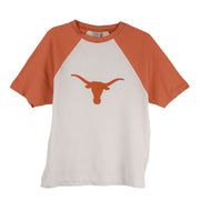 Texas Longhorn Chicka-D Ladies Run It Back Raglan Logo Top