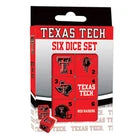 Texas Tech Six Dice Set