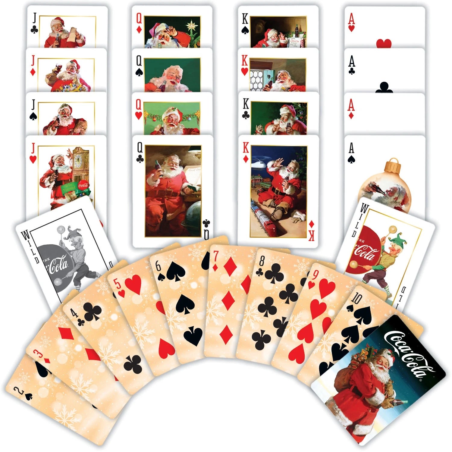 MasterPieces - Coca-Cola Vintage Santa Playing Cards - 54 Card Deck
