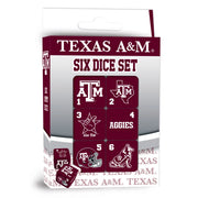 Texas A&M Six Dice Set (TAM33140)