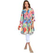 Lior Floral Celebration Boyfriend Long Swing Shirt