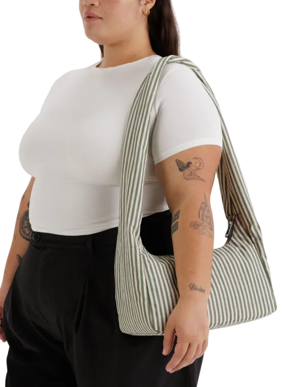 Baggu Nylon Meringue Bag - Sage Stripe