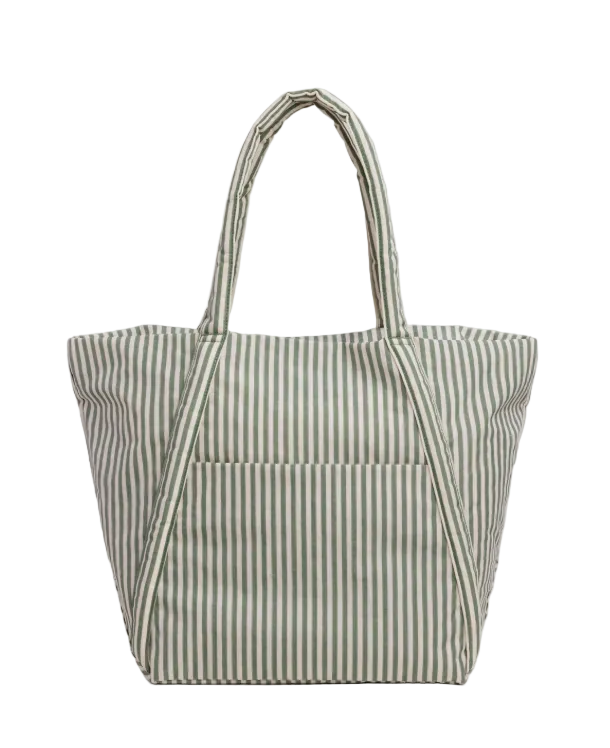 Baggu Cloud Bag - Sage Stripe