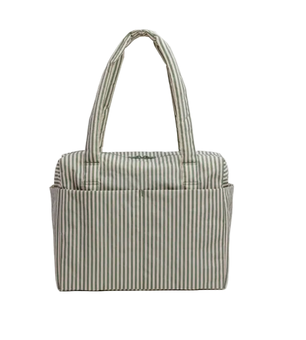Baggu Small Cloud Carry-On - Sage Stripe