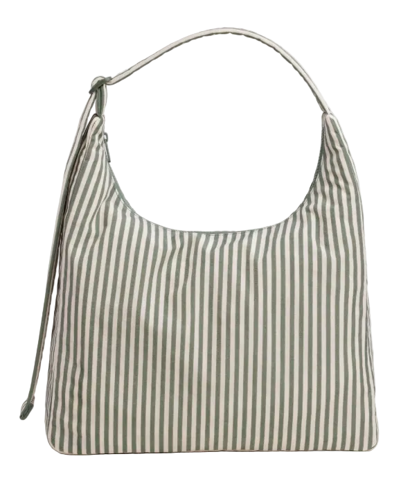 Baggu Nylon Shoulder Bag - Sage Stripe