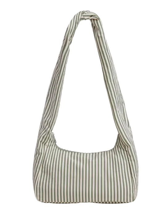 Baggu Nylon Meringue Bag - Sage Stripe