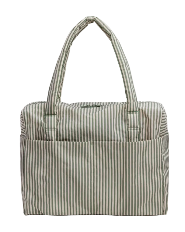Baggu Cloud Carry-On - Sage Stripe