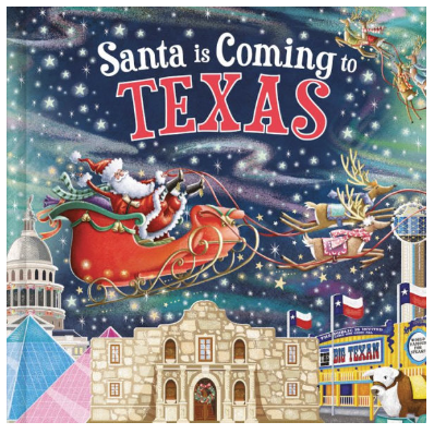 Santa Is Coming to Texas Hardcover Book