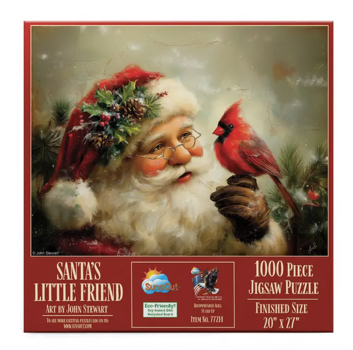 Santa's Little Friend 1000 Piece Puzzle