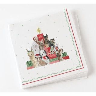 One Hundred 80 Degrees Santa Paws Paper Napkins (YR0054)