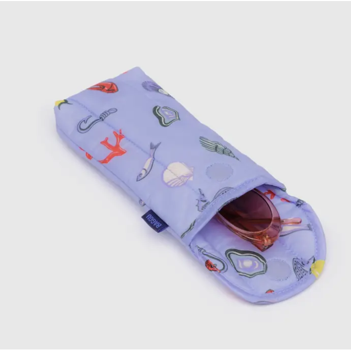 Baggu Puffy Glasses Sleeve - Sea Charms