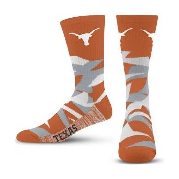 Texas Longhorn Shattered Crew Sock