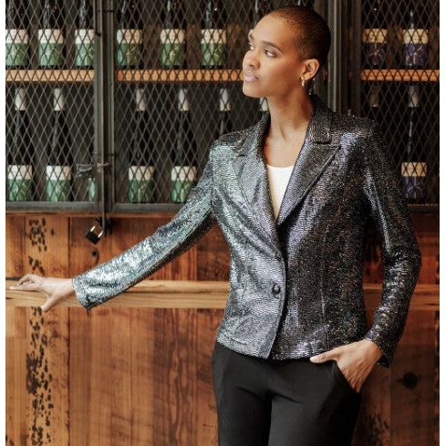 Clara Sun Woo Shimmer Stretch Jacket