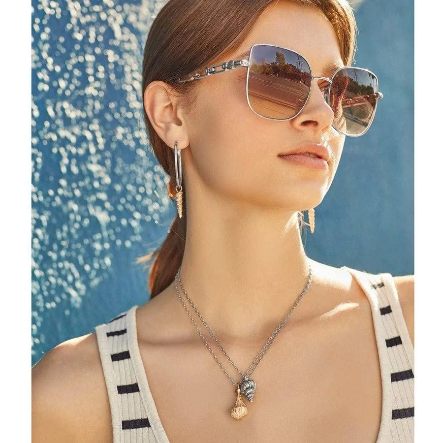 Brighton Lightening Whelk Shell Two Tone Necklace