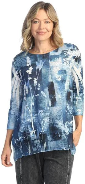 Jess & Jane Mariposa Chiffon Contrast Tunic (63-1975)