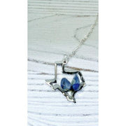 Remedy Designs Silver Pressed Texas Bluebonnet Necklace