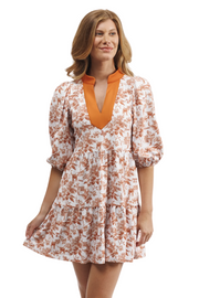 Texas Longhorn Smith And Quinn Troy Dress (30006) (Burnt Orange/White)(Texas Botanical)