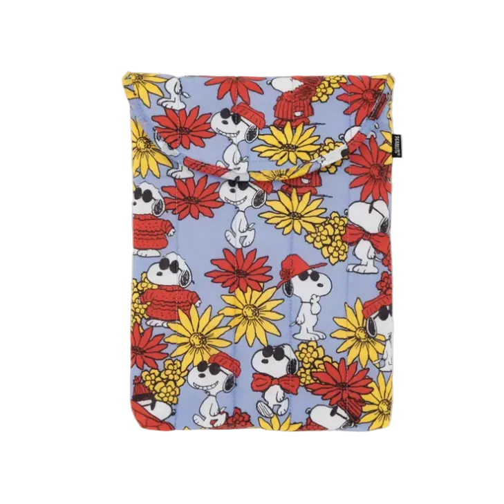 Baggu Puffy Laptop Sleeve 13"/14" - Floral Snoopy