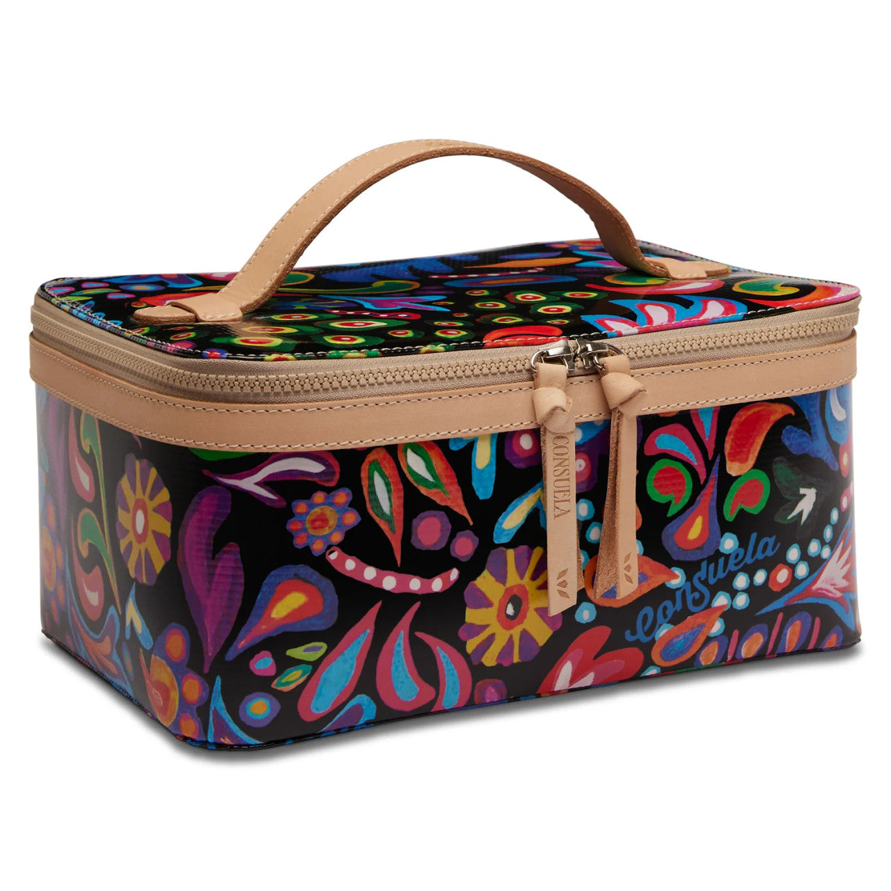 Consuela Sophie Black Swirly Train Case