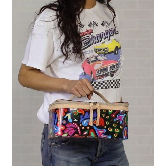 Consuela Sophie Black Swirly Train Case