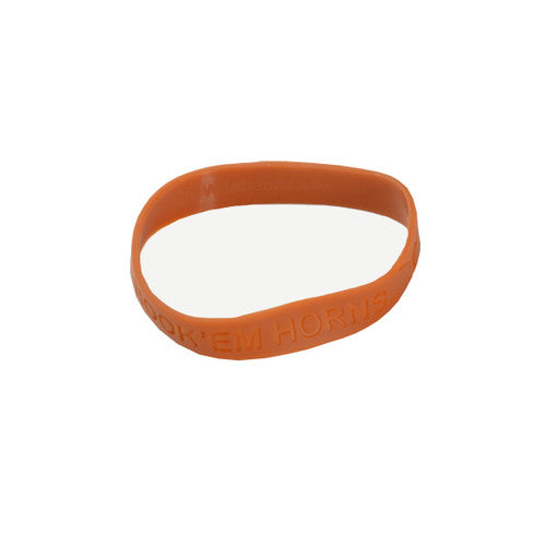 Texas Longhorn Hook 'em Silicon band (HORNSRB)