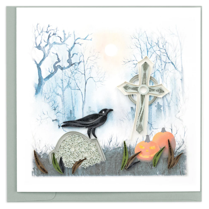 Spooky Graveyard Quilling Card (HD6016)