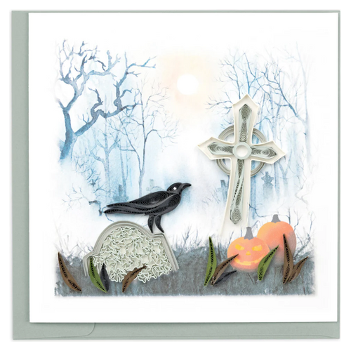 Spooky Graveyard Quilling Card (HD6016)
