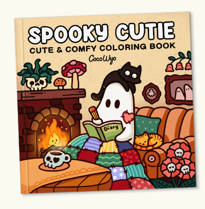 Coco Wyo Spooky Cutie Coloring Book