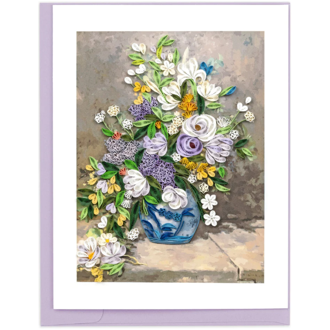 Spring Bouquet, Renoir Quilling Card
