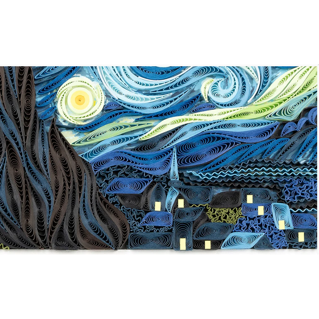 Starry Night, Van Gogh Quilling Card