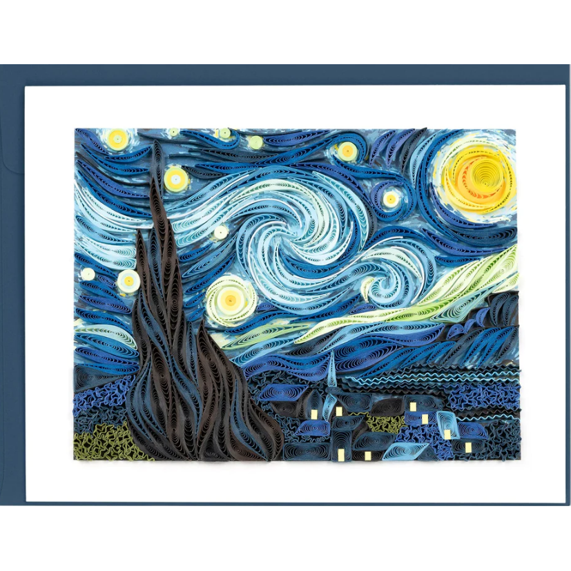 Starry Night, Van Gogh Quilling Card