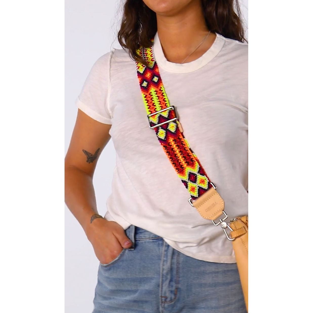 Consuela Sunrise Woven Crossbody Strap