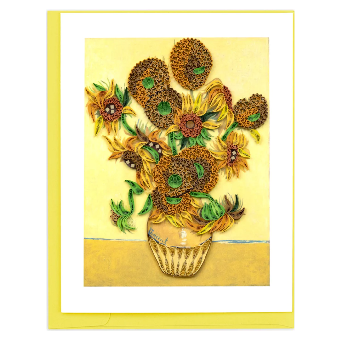 Van Gogh Sunflowers Quilling Card