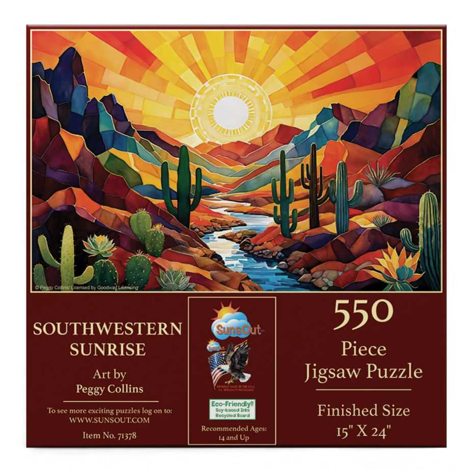 Southwestern Sunrise 550 Piece Puzzle