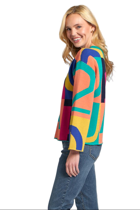 APNY Multi Color Graphic Graffiti Pullover