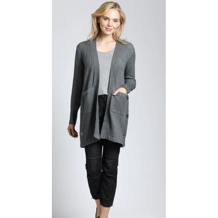 APNY Heather Grey Knit Cardigan